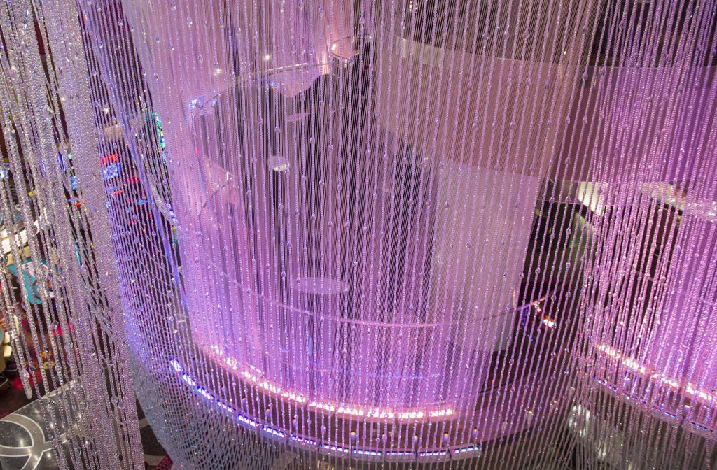 The chandelier at Cosmopolitan Las Vegas