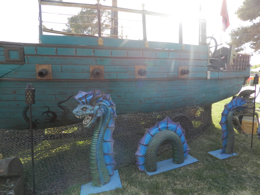 One of the ship displays at Pirate Fest Las Vegas