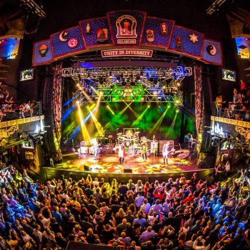 House of Blues Las Vegas - packed house colorful lighting