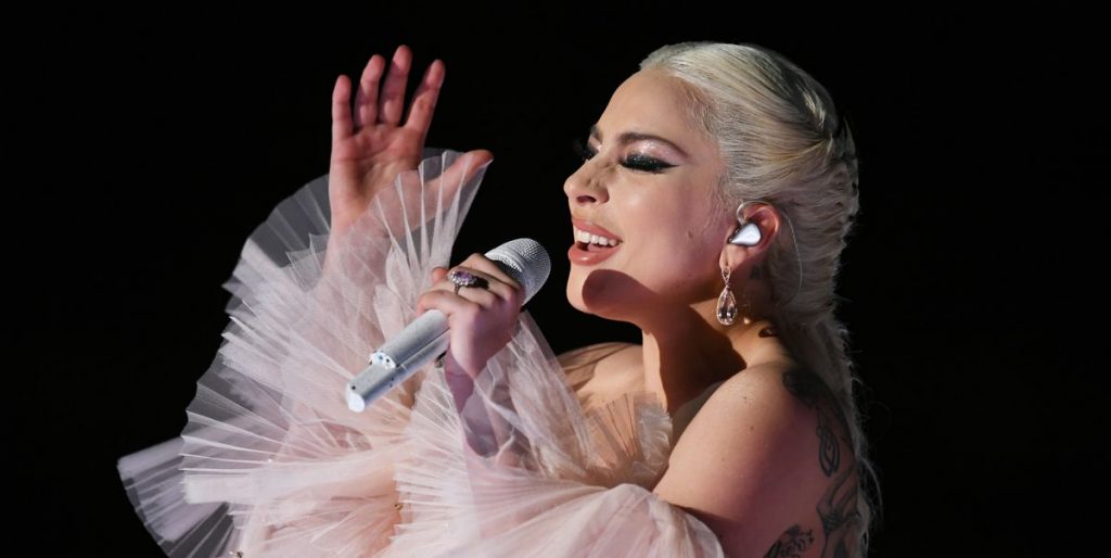 Lady Gaga performing live