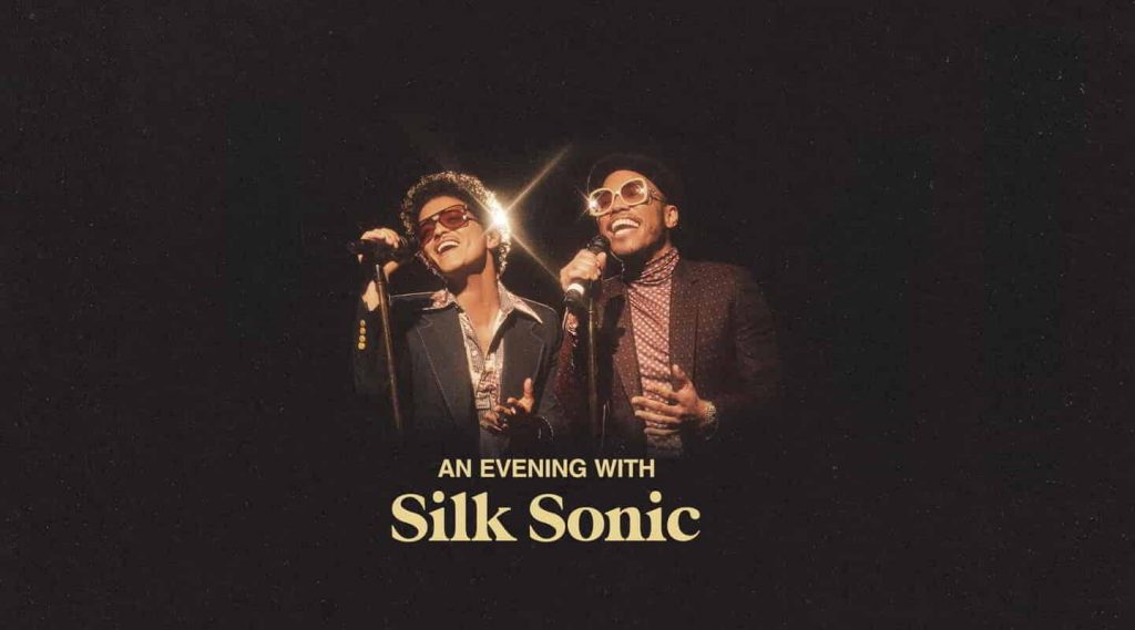 "An evening with Silk Sonic" on Saturday April 2 at Dolby Live