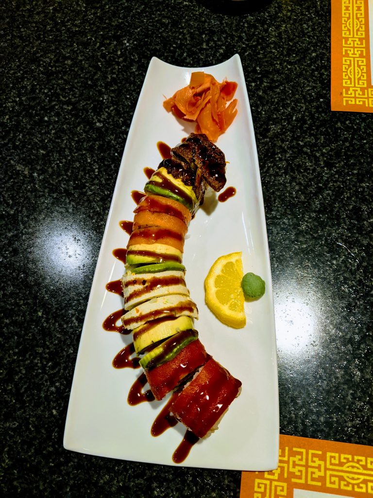 The Rainbow Roll at Chef Kenny's